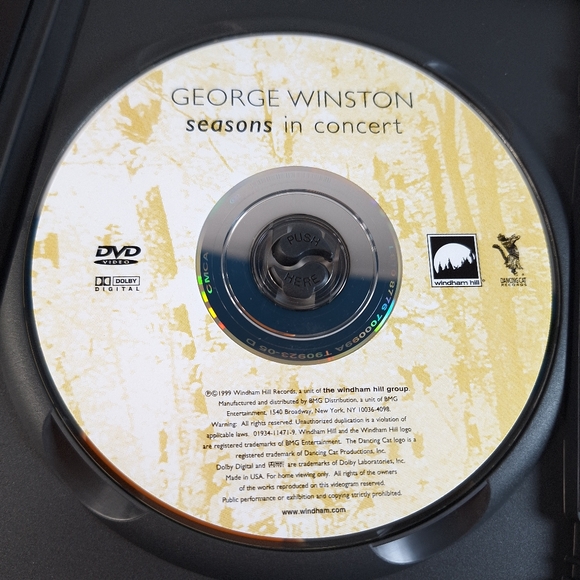 George Winston Seasons in Concert DVD 1999 - Picture 7 of 8